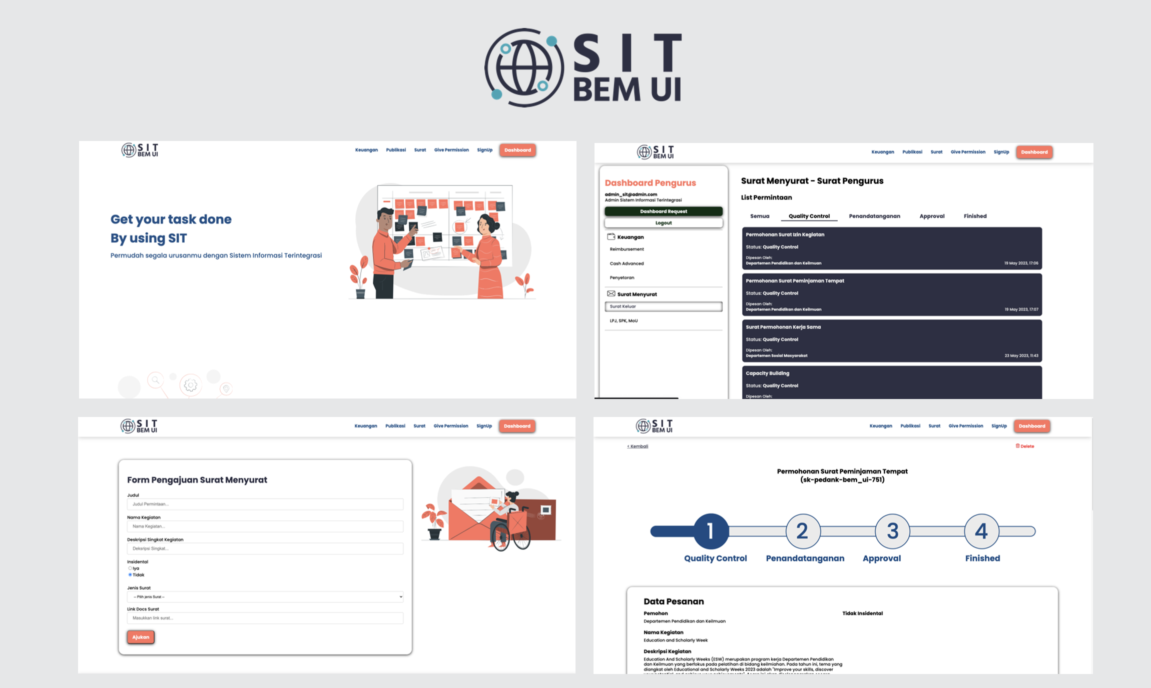 Sistem Informasi Terintegrasi BEM UI preview