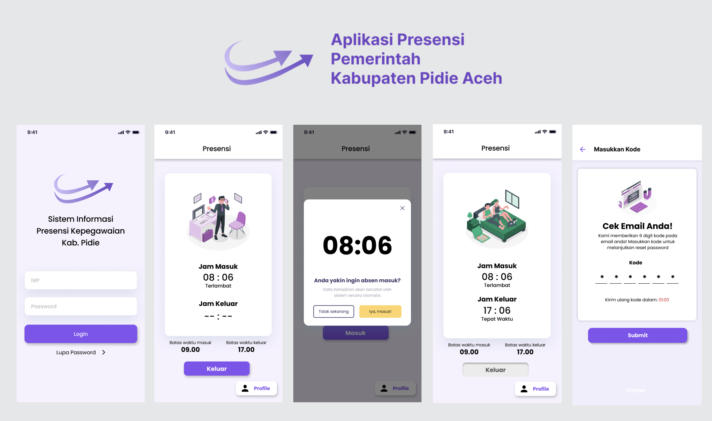 Presensi Pidie Mobile App preview